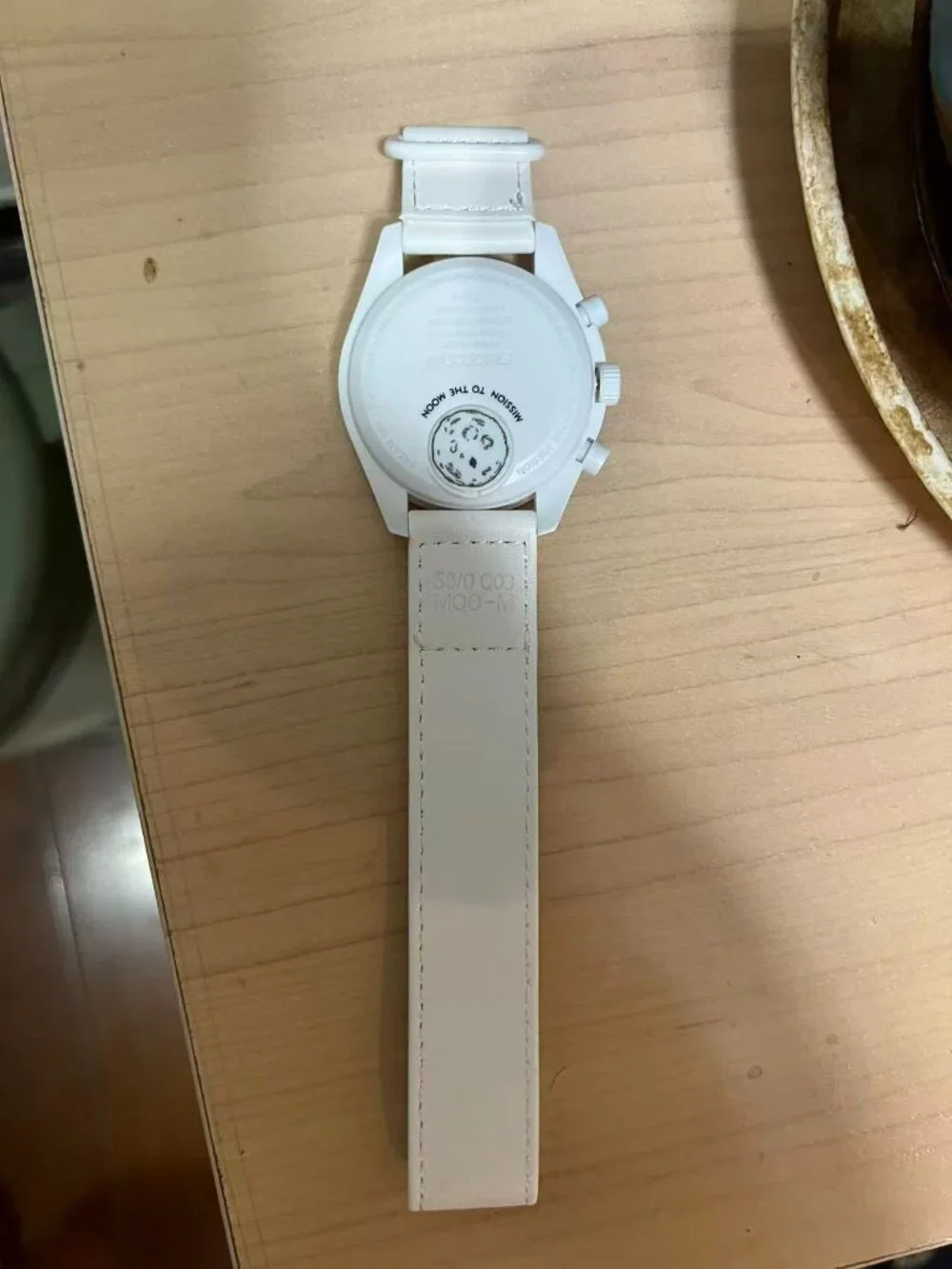 Swatch Omega Bioceramic Moonswatch Mission To Moonphase Snoopy White